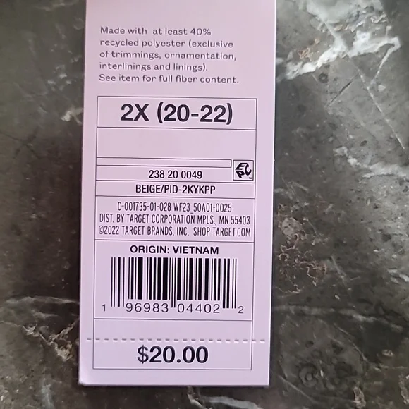 Wild Fable Beige Animal Print Ribbed Underwire Bralette Bikini Set, Size 2X - Picture 11 of 12